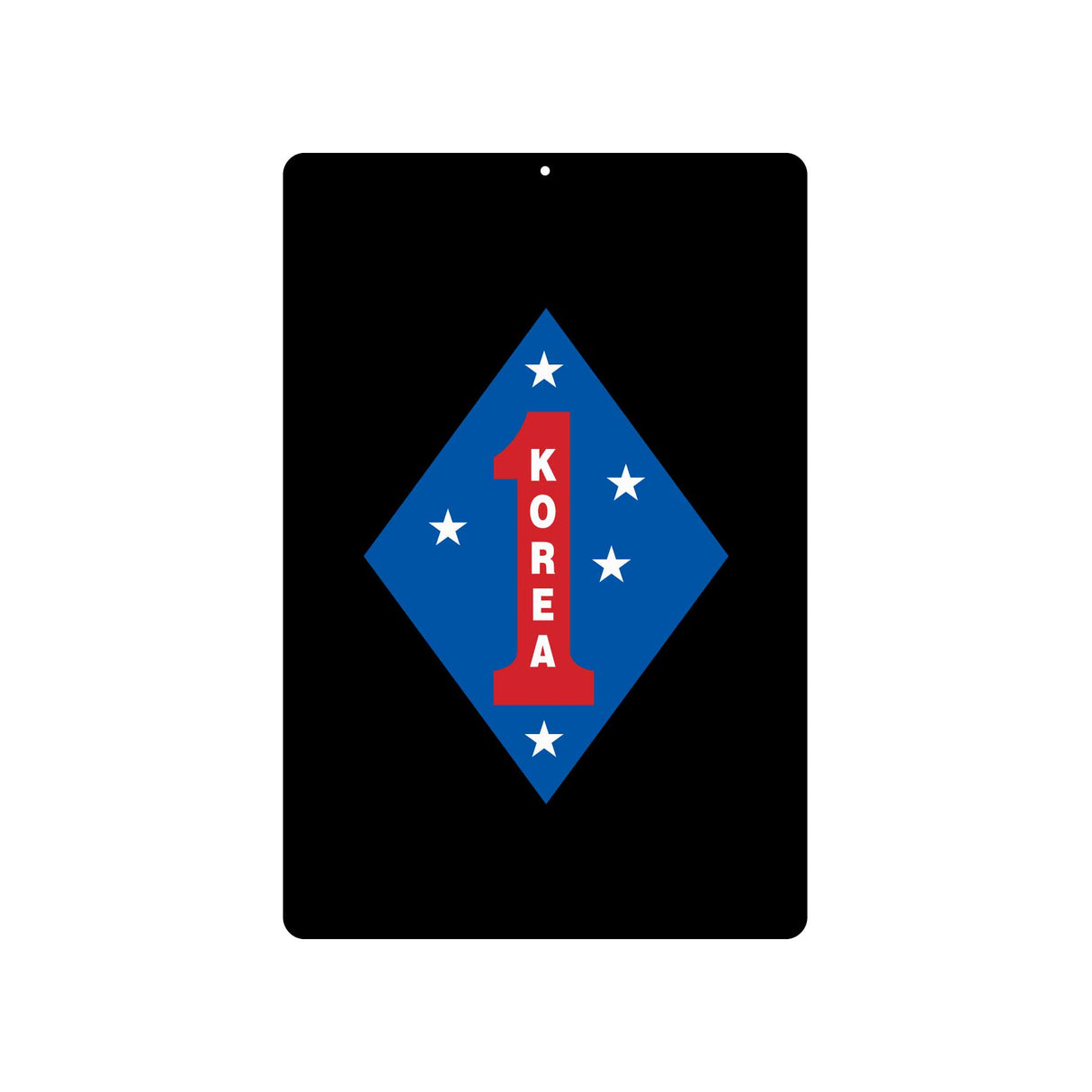 Korea 1st Marine Division Metal Sign - SGT GRIT