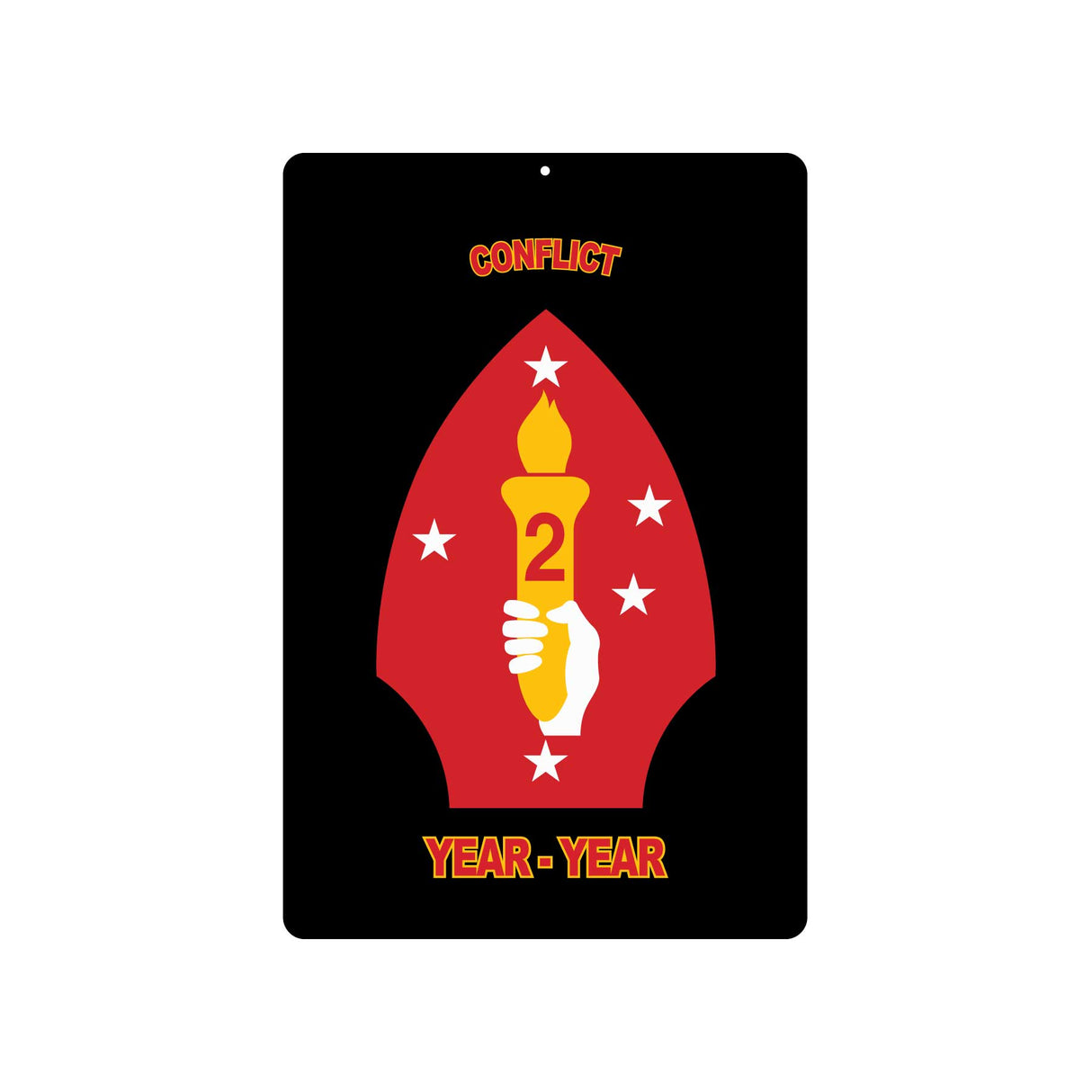 2nd Marine Division Metal Sign - SGT GRIT