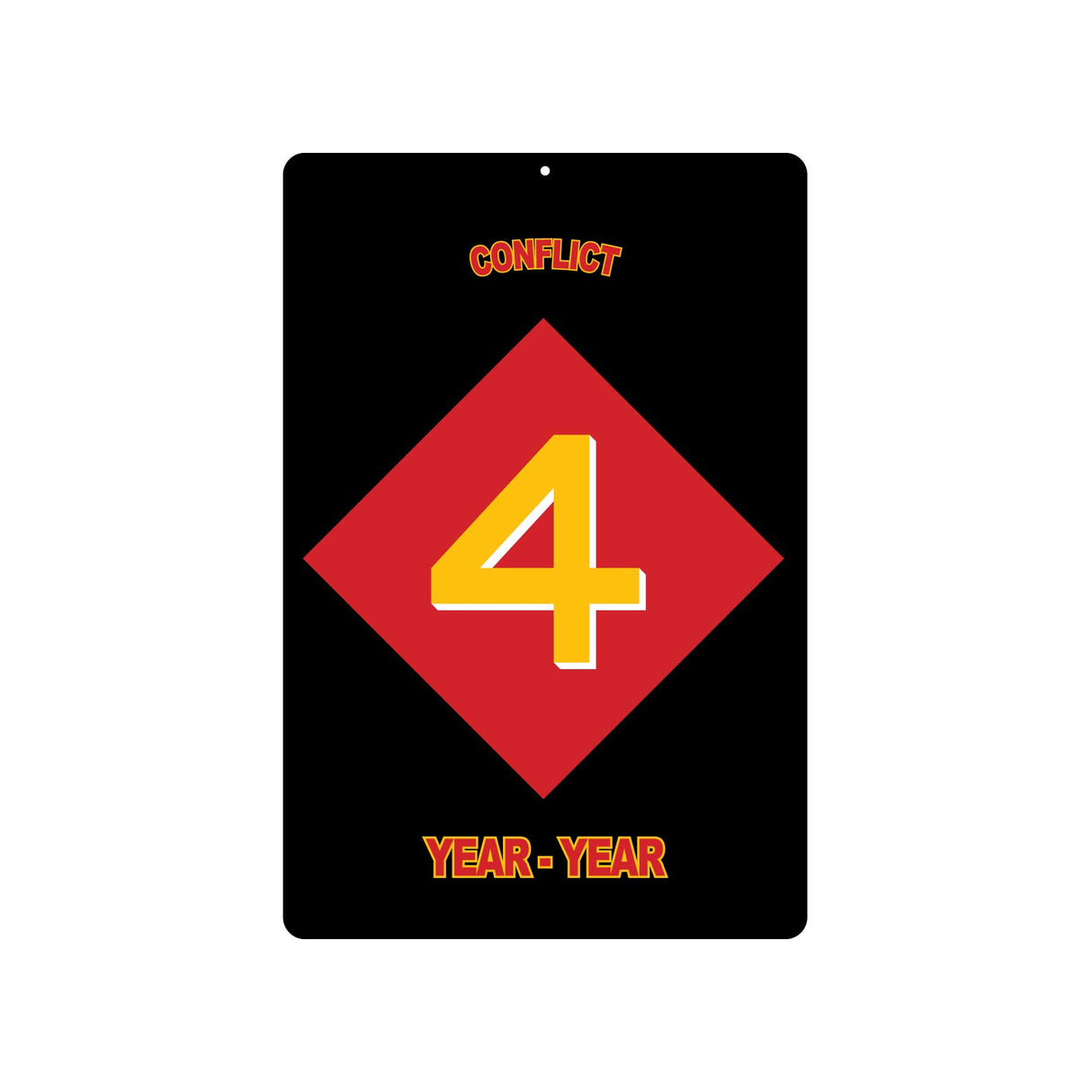 4th Marine Division Metal Sign - SGT GRIT