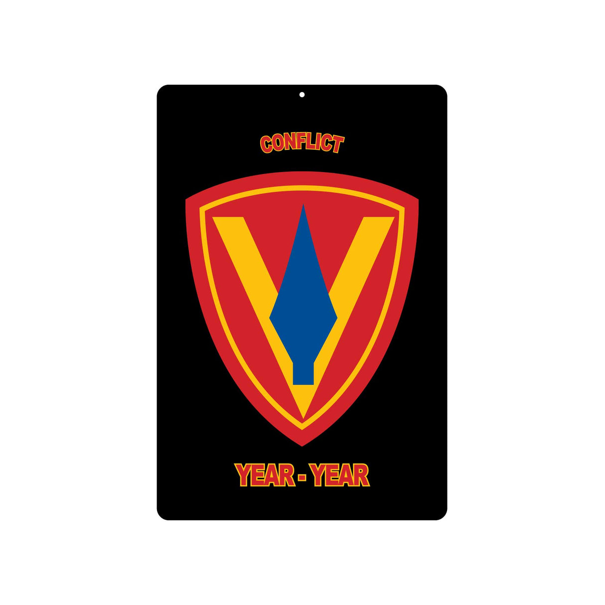 5th Marine Division Metal Sign - SGT GRIT