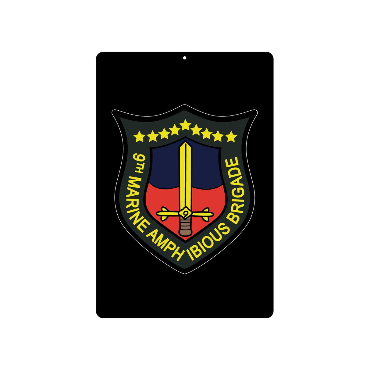 9th Marine Amphibious Brigade Metal Sign - SGT GRIT