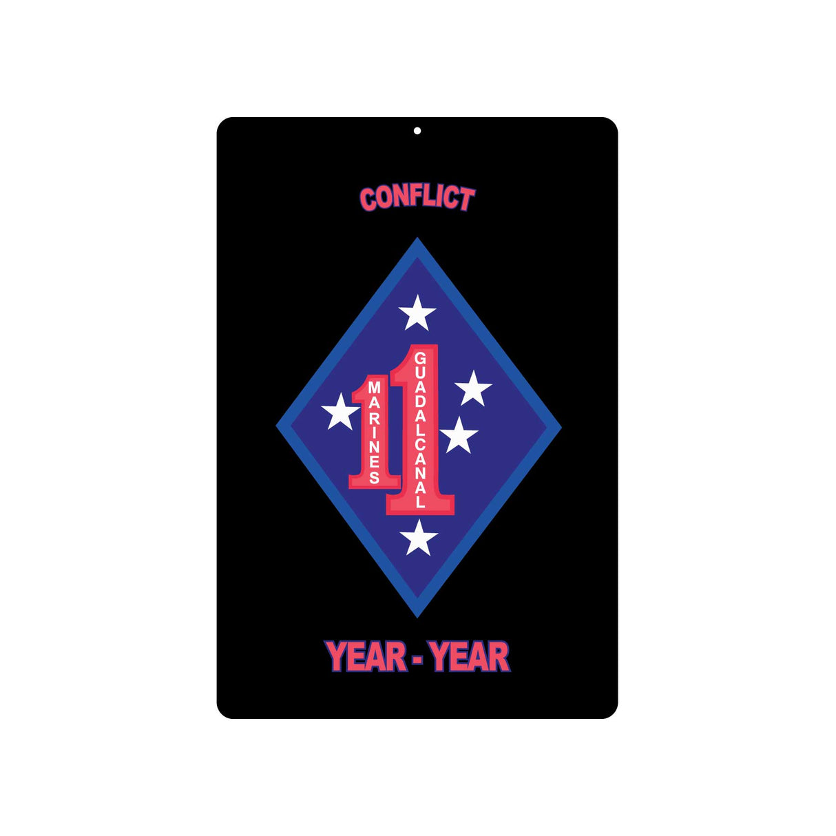 Guadalcanal 1st Marines Regimental Metal Sign - SGT GRIT