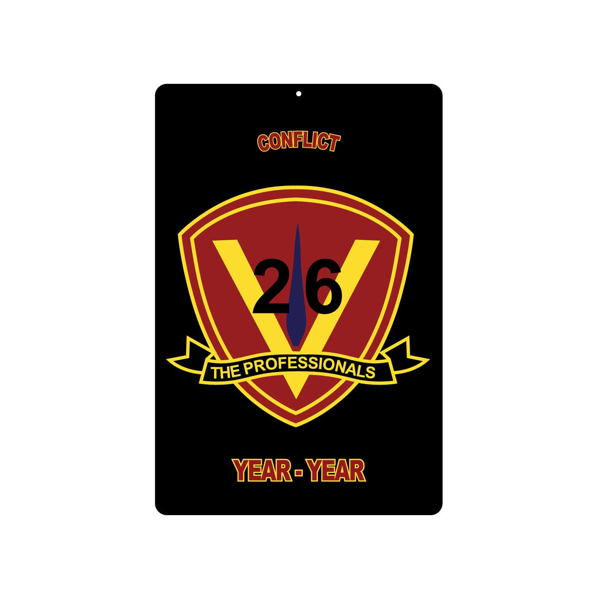 26th Marines Regimental Metal Sign - SGT GRIT