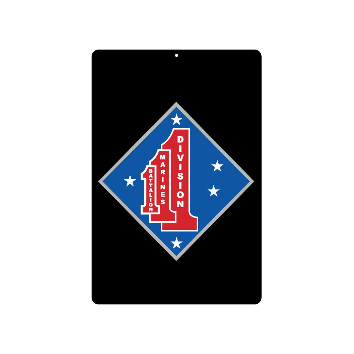 1st Battalion 1st Marines Metal Sign - SGT GRIT