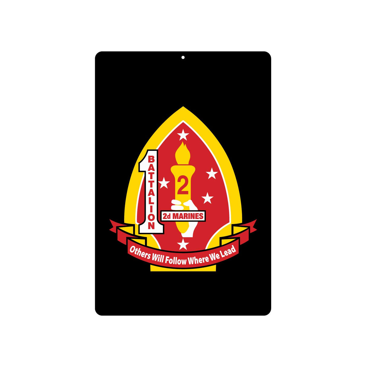 1st Battalion 2nd Marines Metal Sign - SGT GRIT