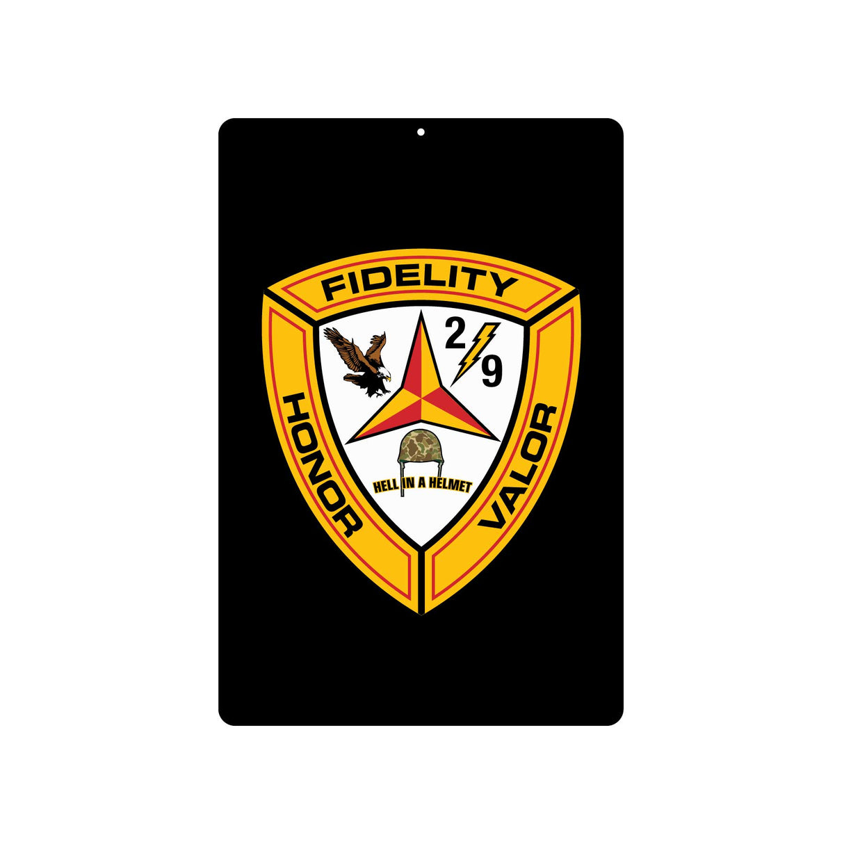 2nd Battalion 9th Marines Metal Sign - SGT GRIT