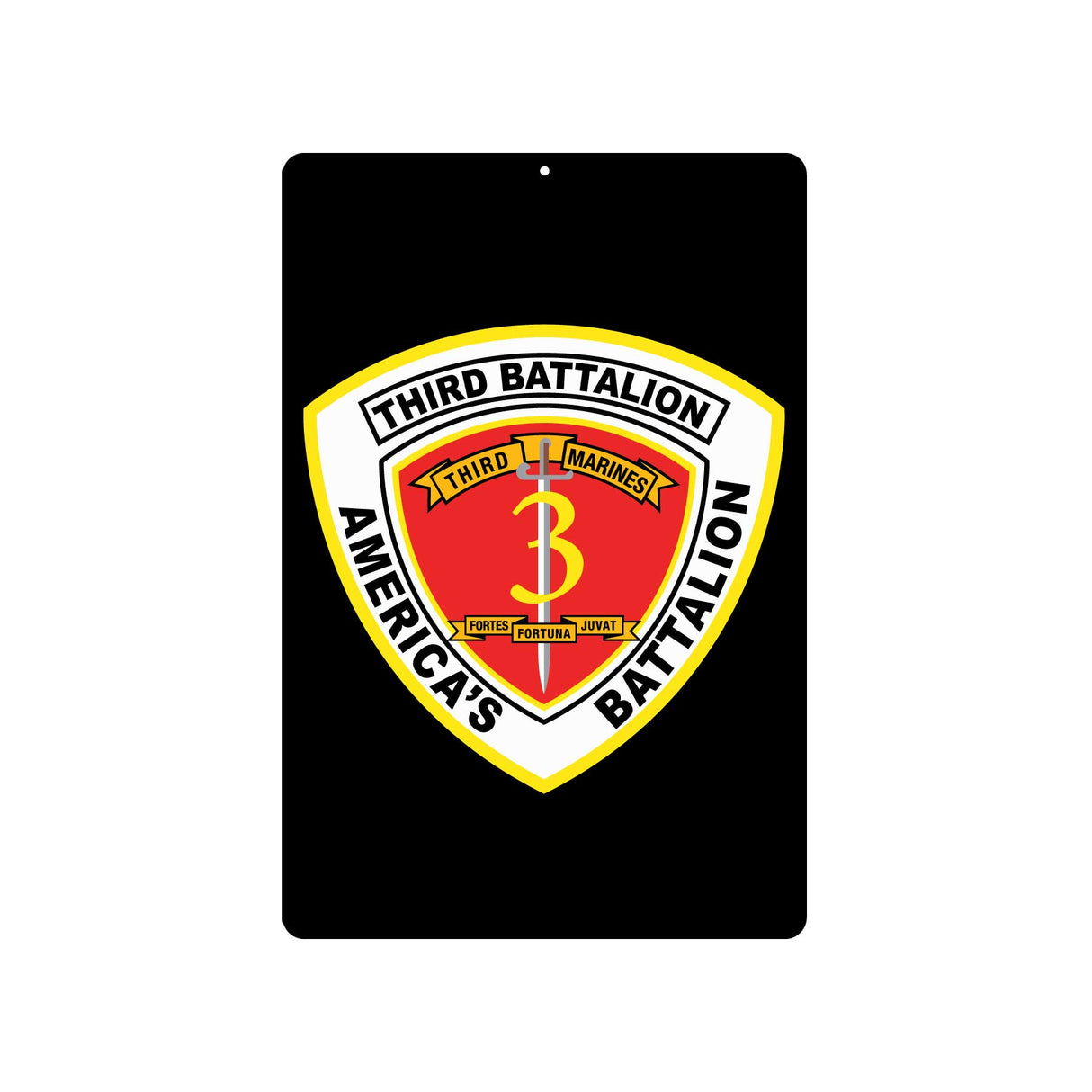 3rd Battalion 3rd Marines (Alternate Design) Metal Sign - SGT GRIT