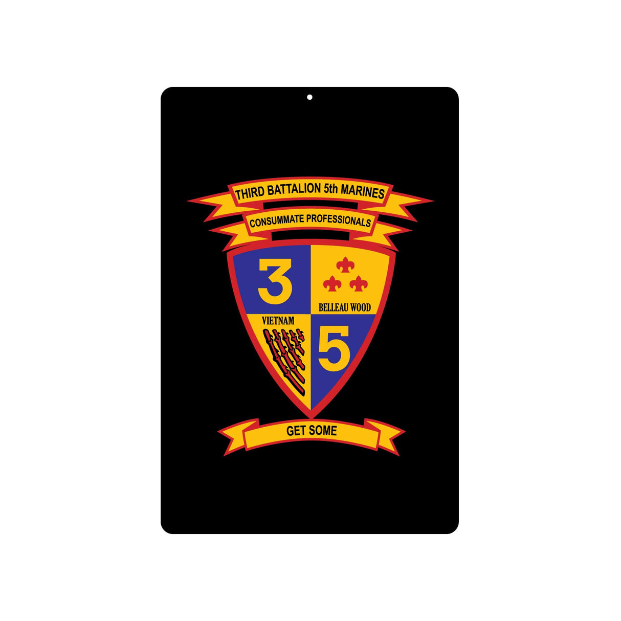 3rd Battalion 5th Marines Metal Sign - SGT GRIT