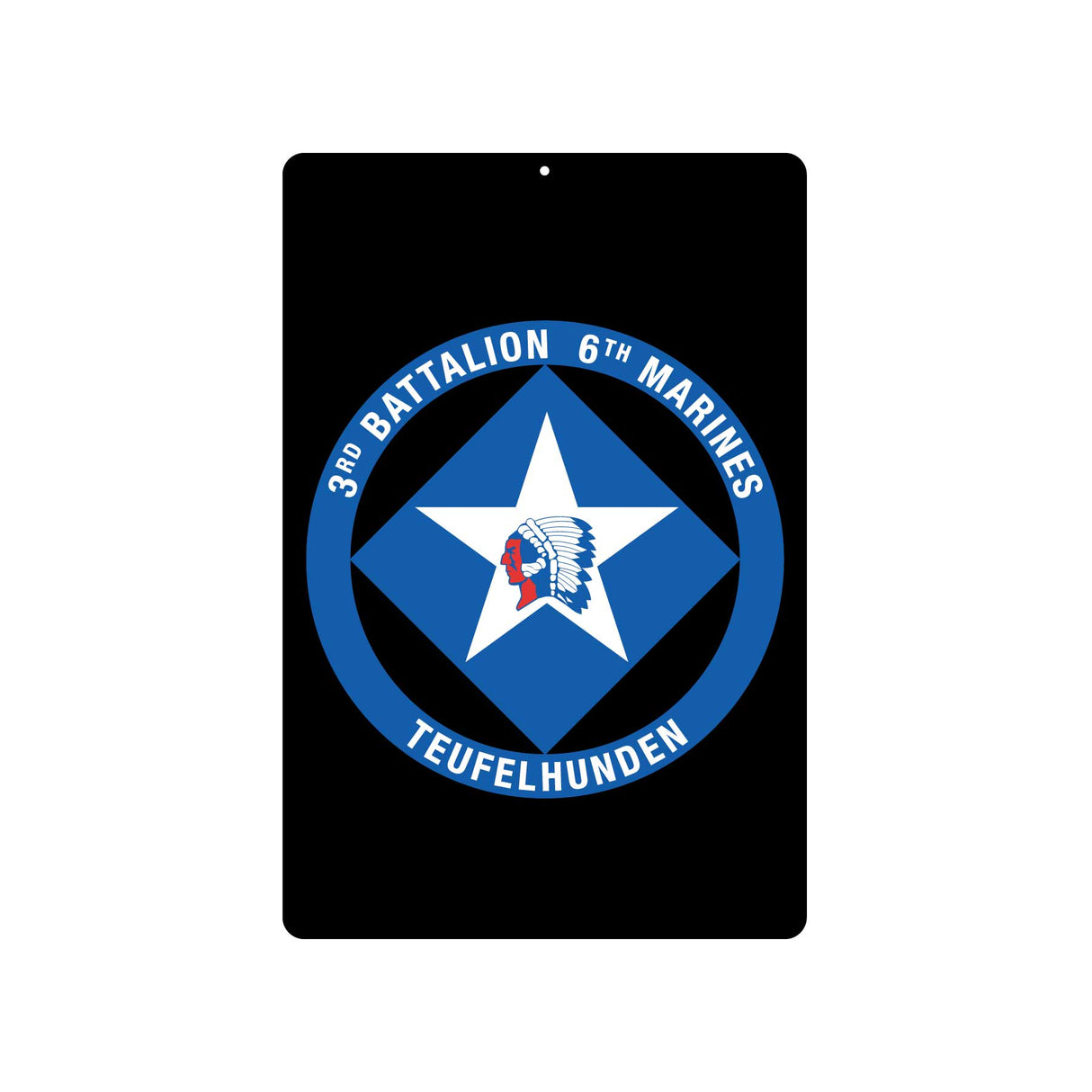 3rd Battalion 6th Marines Metal Sign - SGT GRIT