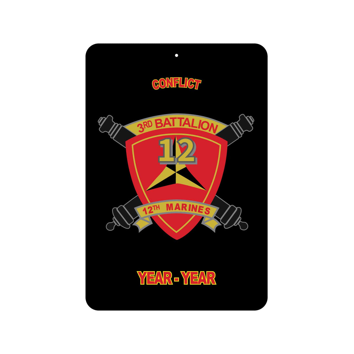 3rd Battalion 12th Marines Metal Sign - SGT GRIT