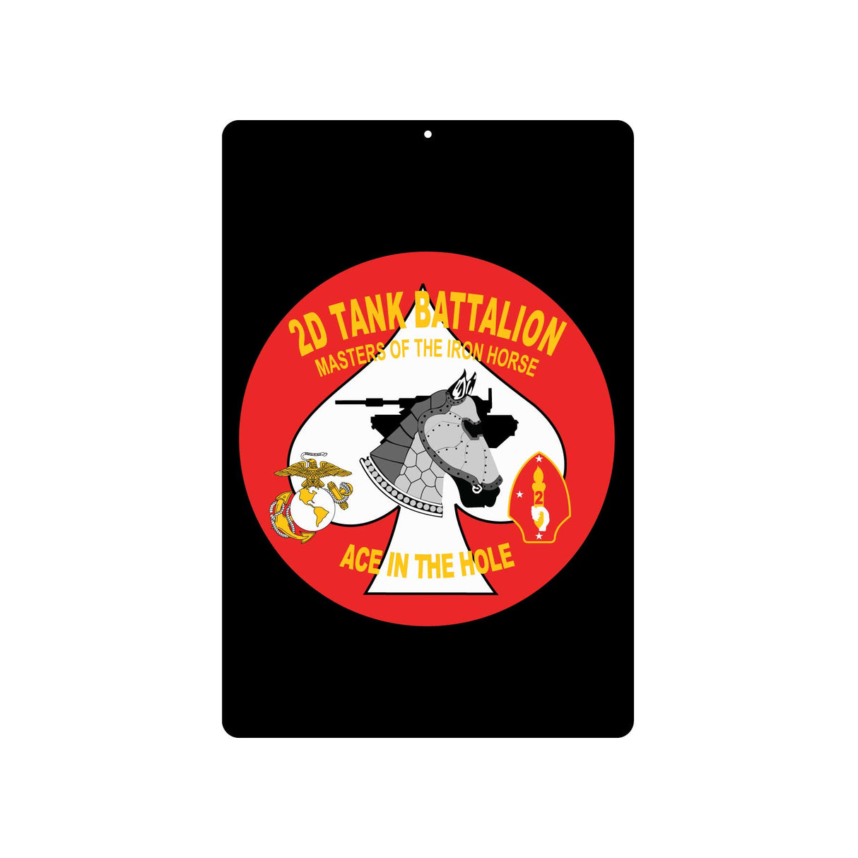 2nd Tank Battalion Metal Sign - SGT GRIT