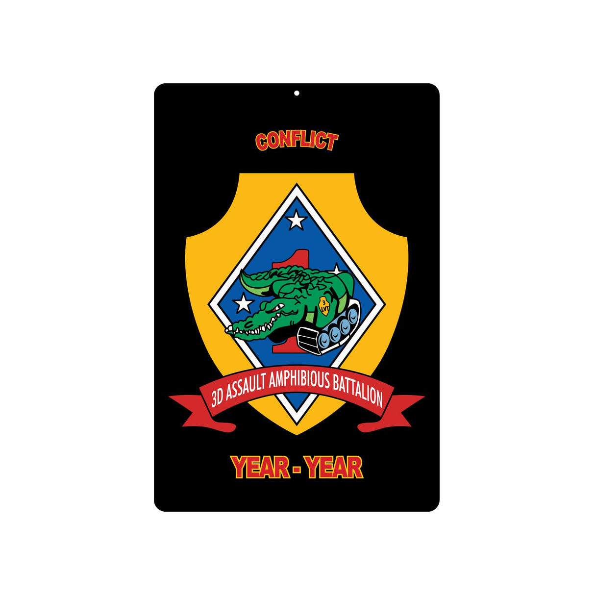 3rd Amphibious Assault Battalion Metal Sign - SGT GRIT