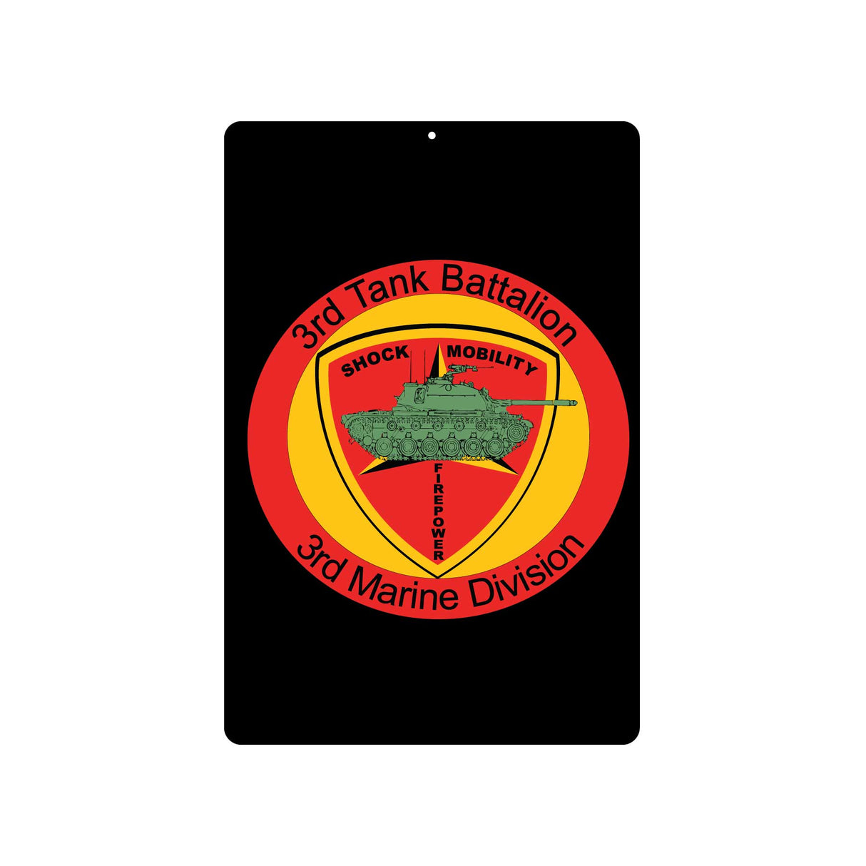 3rd Tank Battalion Metal Sign - SGT GRIT