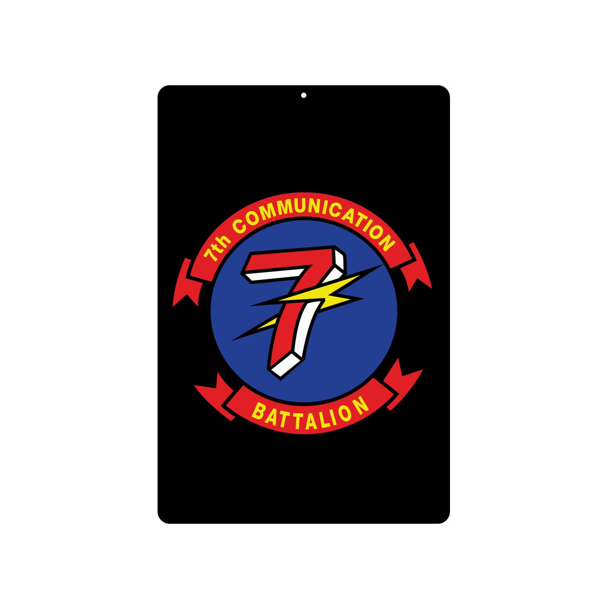 7th Communication Battalion Metal Sign - SGT GRIT
