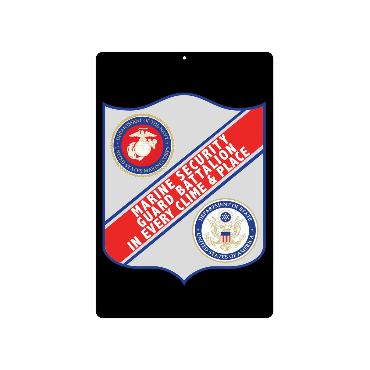 Marine Security Guard Battalion Metal Sign - SGT GRIT