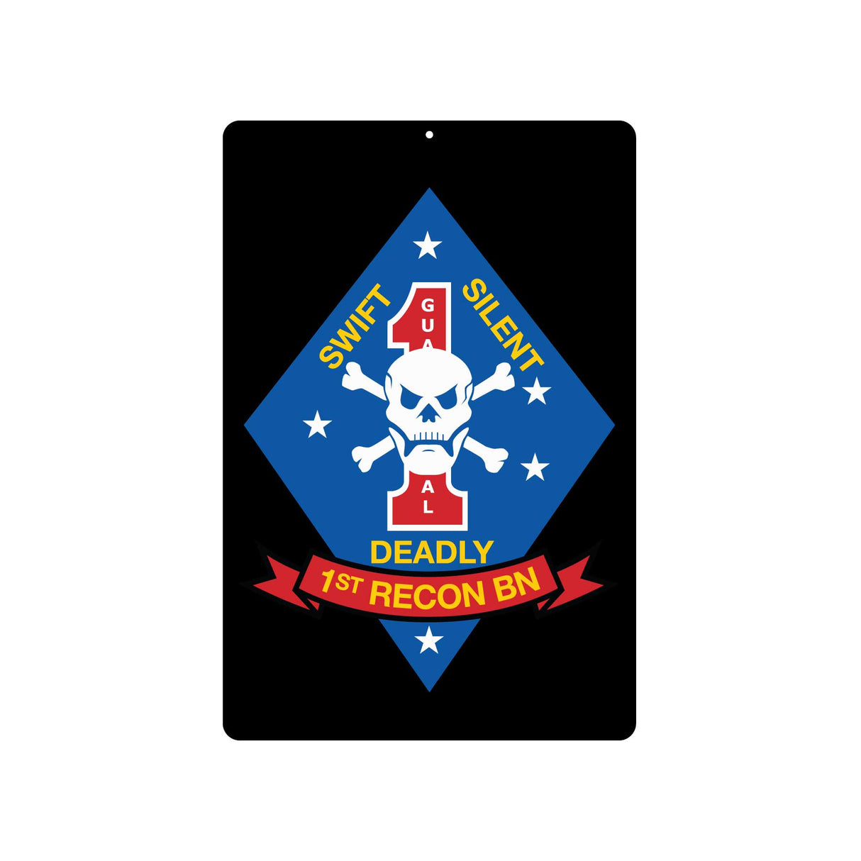 1st Recon Battalion Metal Sign - SGT GRIT