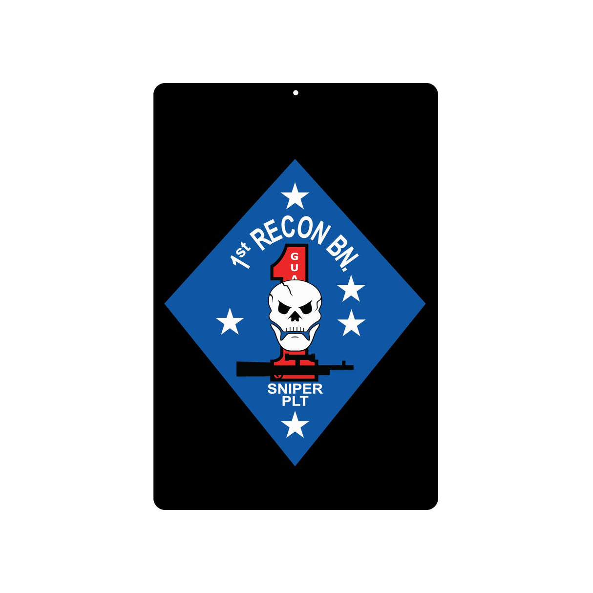 1st Recon Battalion Sniper Platoon Metal Sign - SGT GRIT