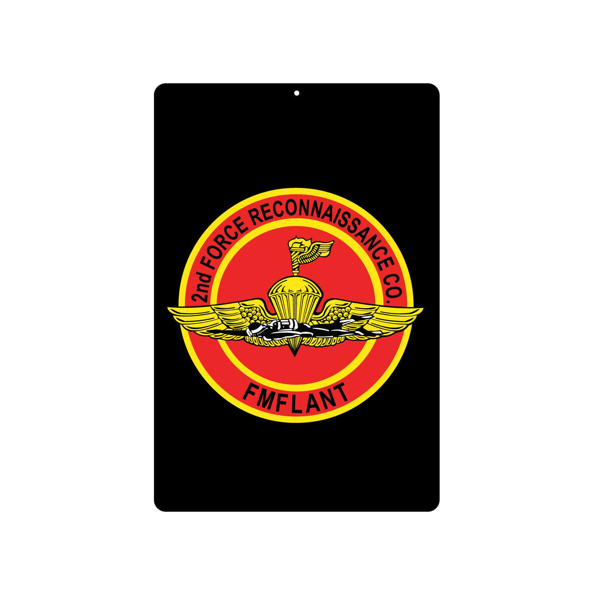 2nd Force Reconnaissance Company Metal Sign - SGT GRIT