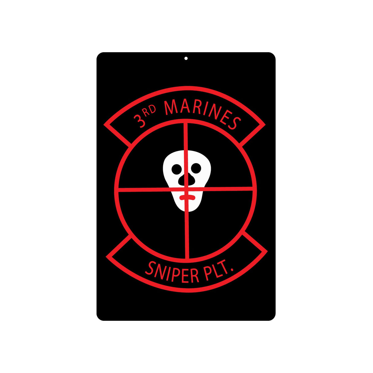 3rd Marines Sniper Platoon Metal Sign - SGT GRIT