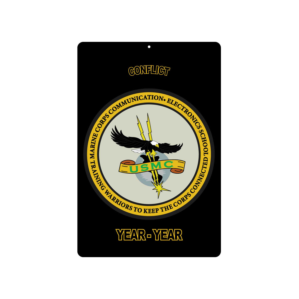 MCCES (Marine Corps Communications Electronics School) Metal Sign - SGT GRIT