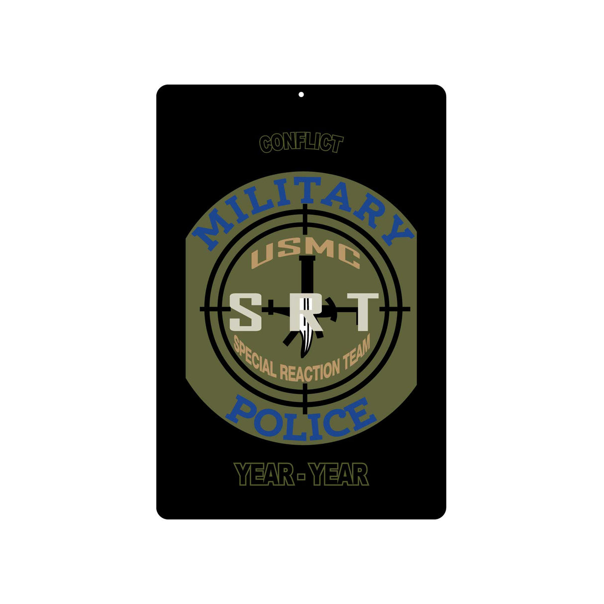 MC Police SRT Metal Sign - SGT GRIT