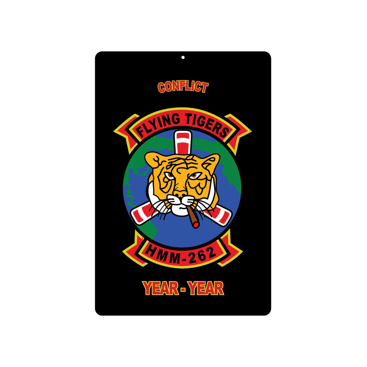 HMM-262 Flying Tigers Metal Sign - SGT GRIT