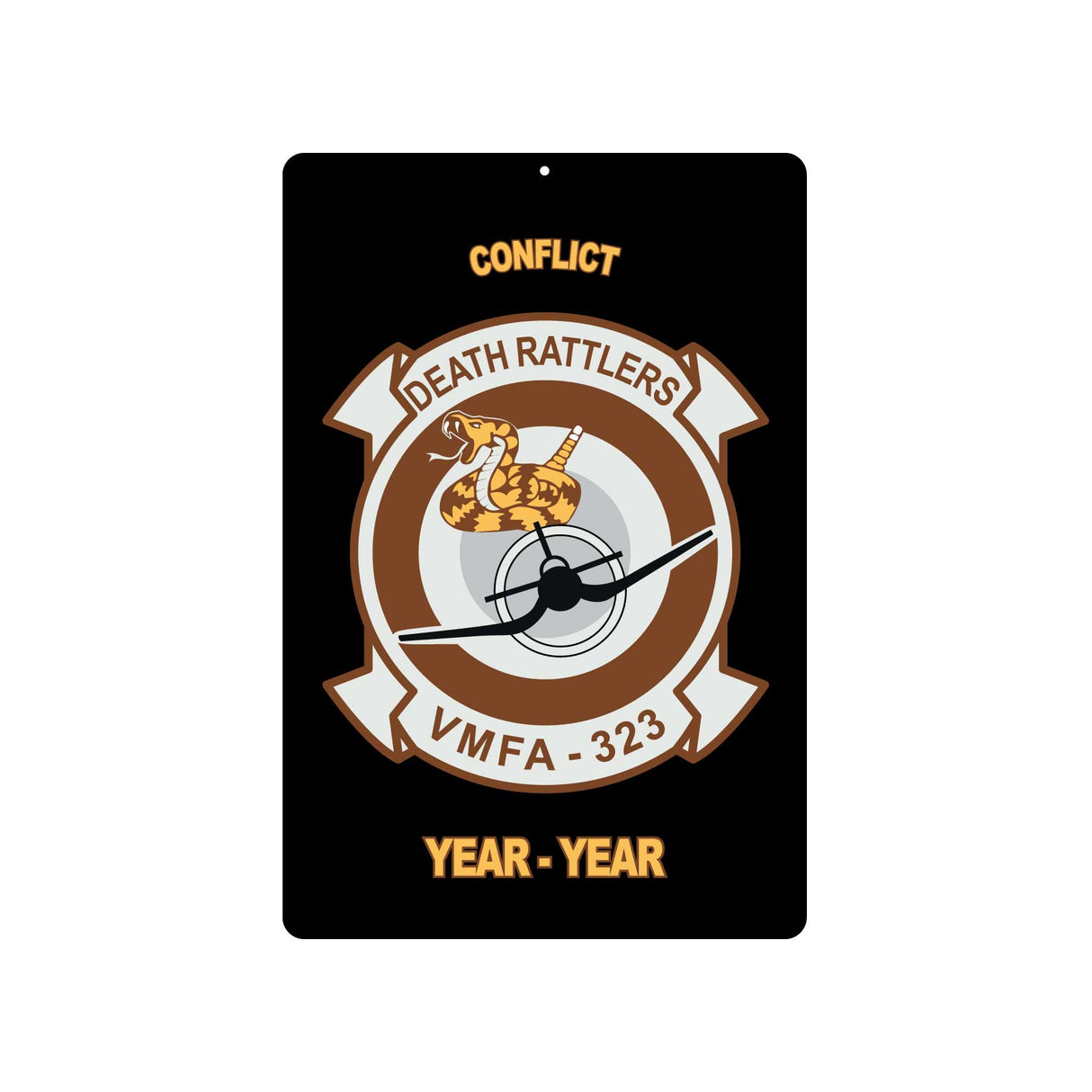 VMFA-323 Death Rattlers Metal Sign - SGT GRIT