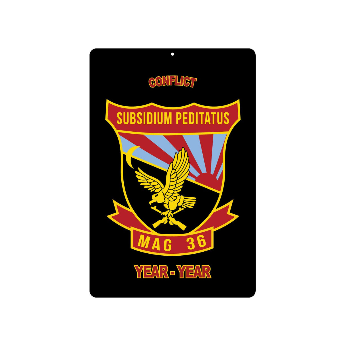 MAG-36 Metal Sign - SGT GRIT