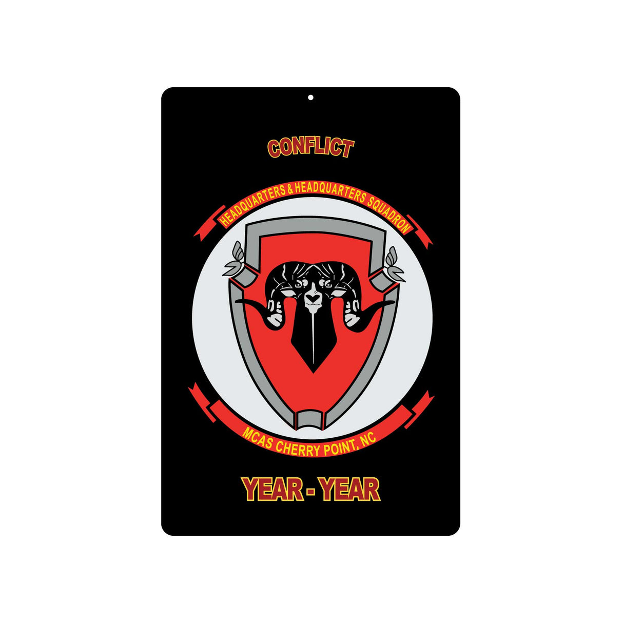 MCAS Cherry Point NC Metal Sign - SGT GRIT