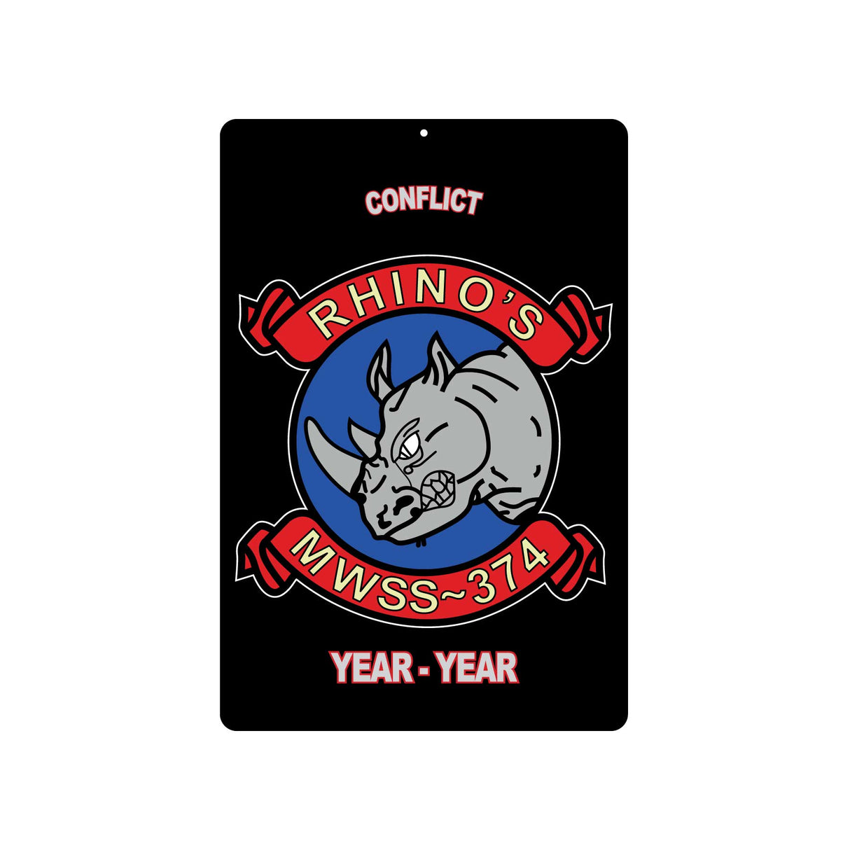 MWSS-374 Metal Sign - SGT GRIT