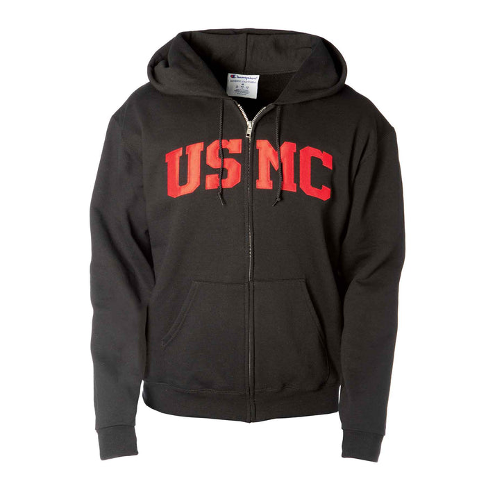 Full Zip USMC Hooded Sweatshirt