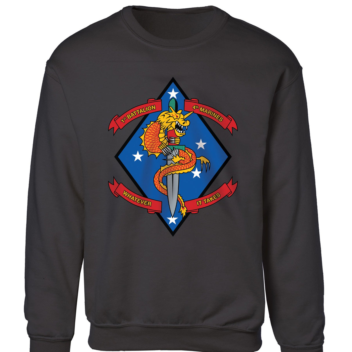1st Battalion 4th Marines Sweatshirt - SGT GRIT