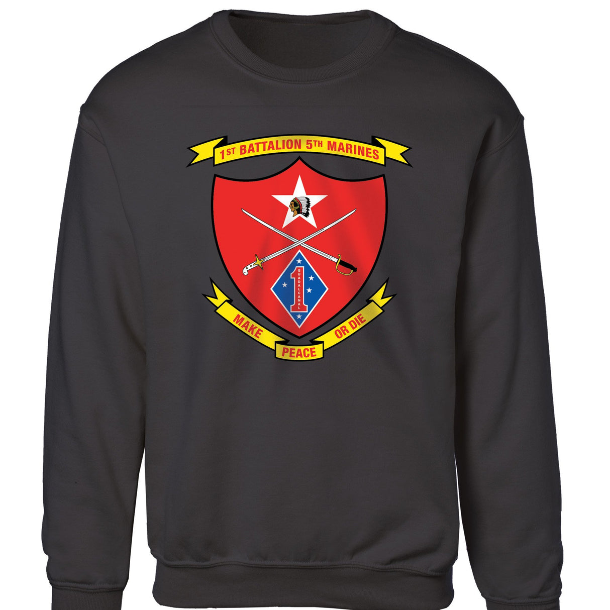 1st Battalion 5th Marines Sweatshirt - SGT GRIT