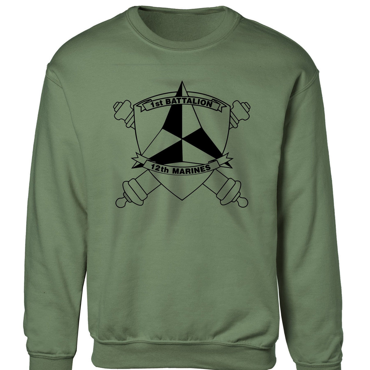 1st Battalion 12th Marines Sweatshirt - SGT GRIT