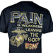 USMC T-shirt "Pain is Weakness Leaving the Body" - SGT GRIT