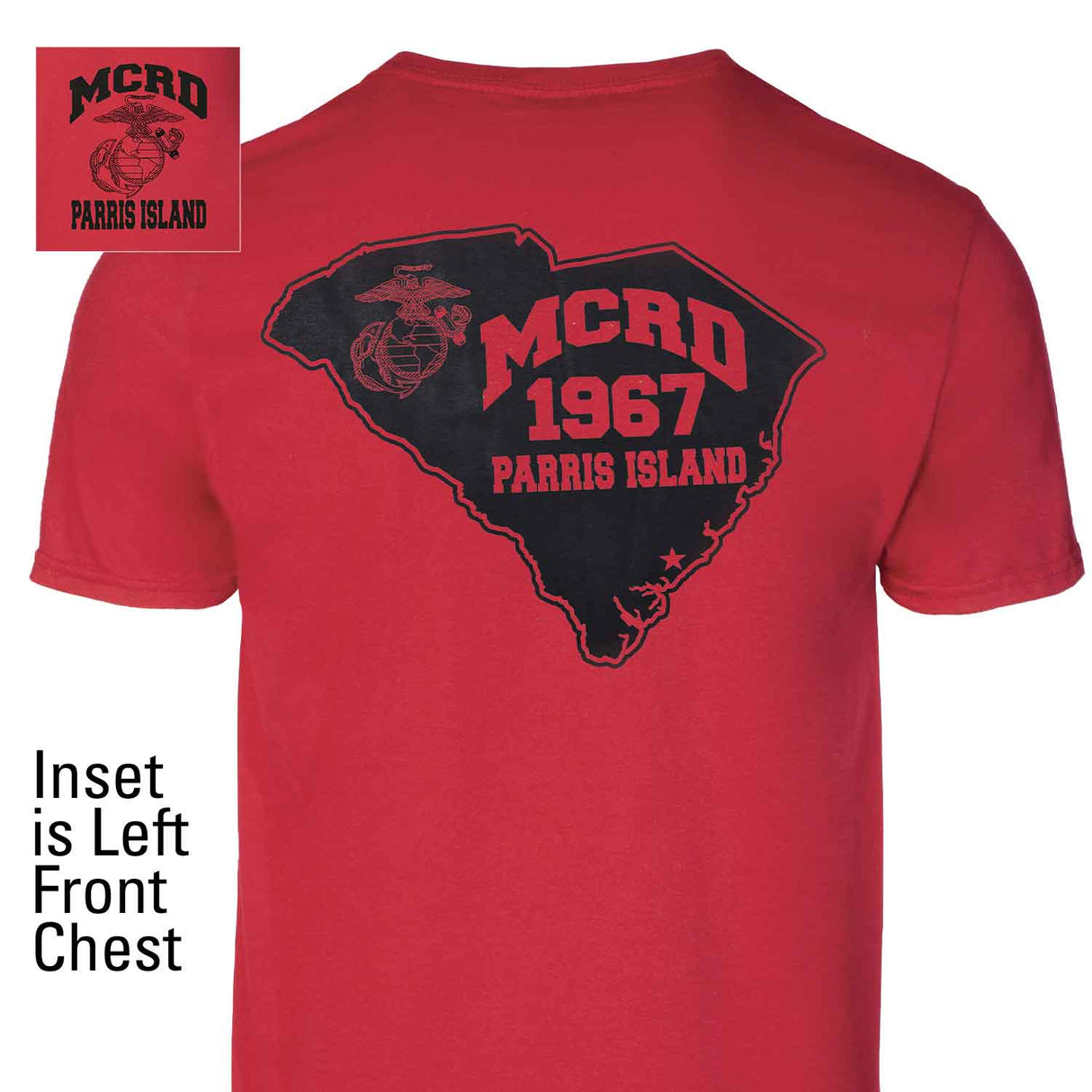 MCRD Location/Year State T-Shirt - SGT GRIT