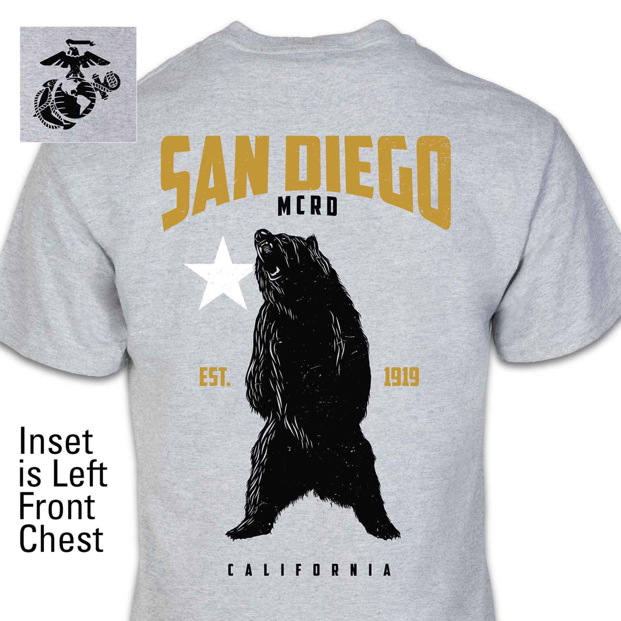 San Diego MCRD Bear T-shirt - SGT GRIT