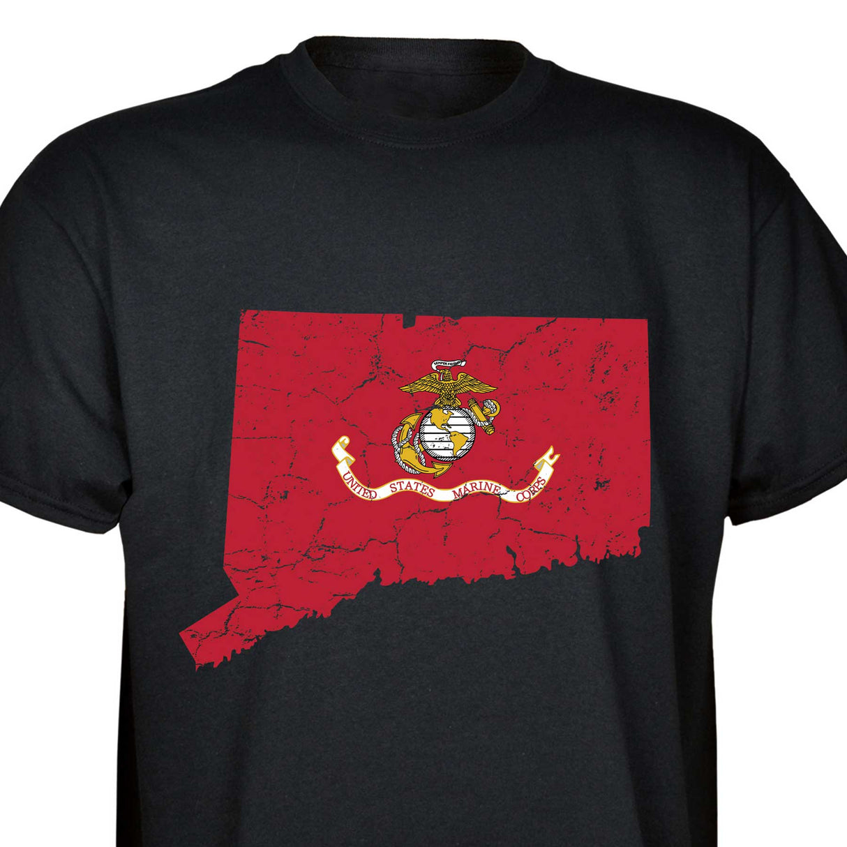 Customizable USMC T-Shirt with Choose-your-State Option - SGT GRIT