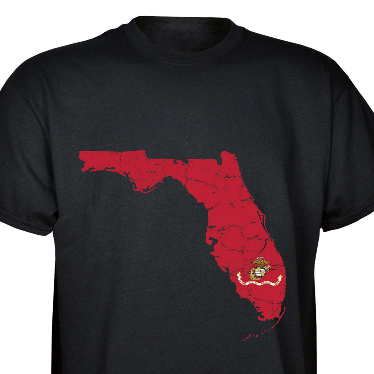 Customizable USMC T-Shirt with Choose-your-State Option - SGT GRIT