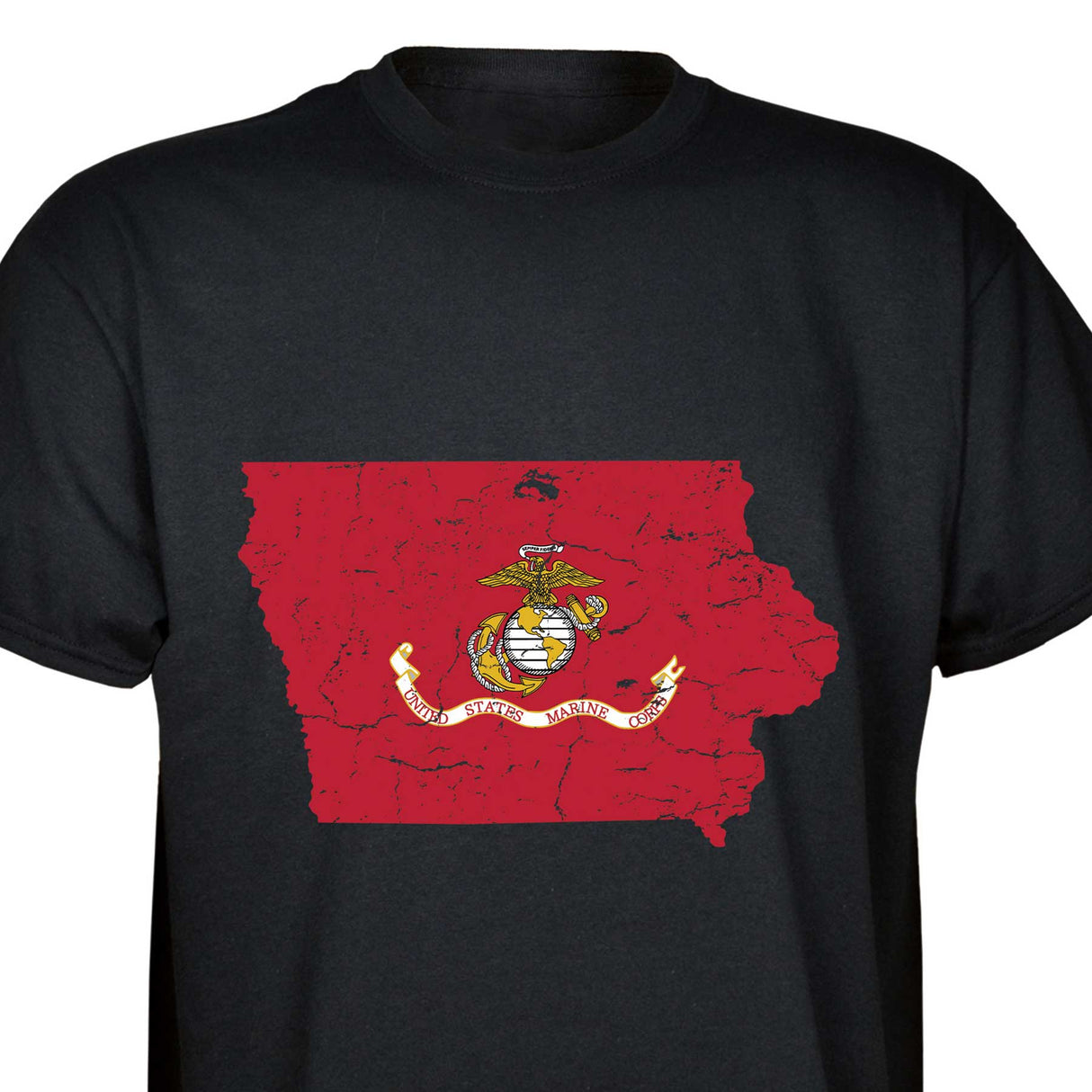 Customizable USMC T-Shirt with Choose-your-State Option - SGT GRIT