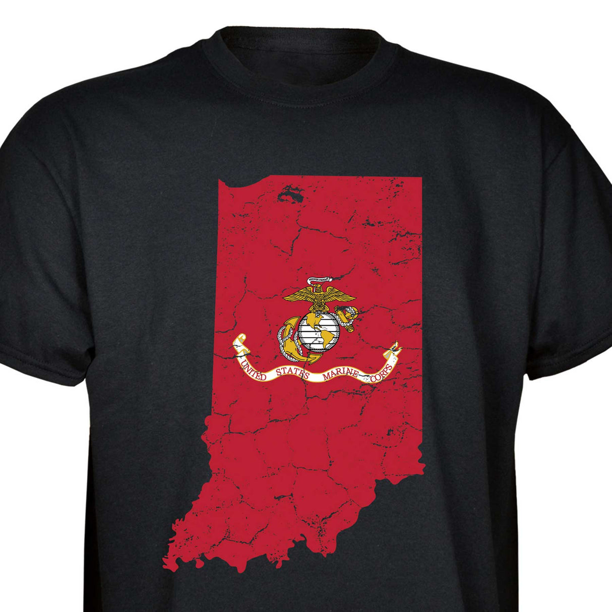 Customizable USMC T-Shirt with Choose-your-State Option - SGT GRIT