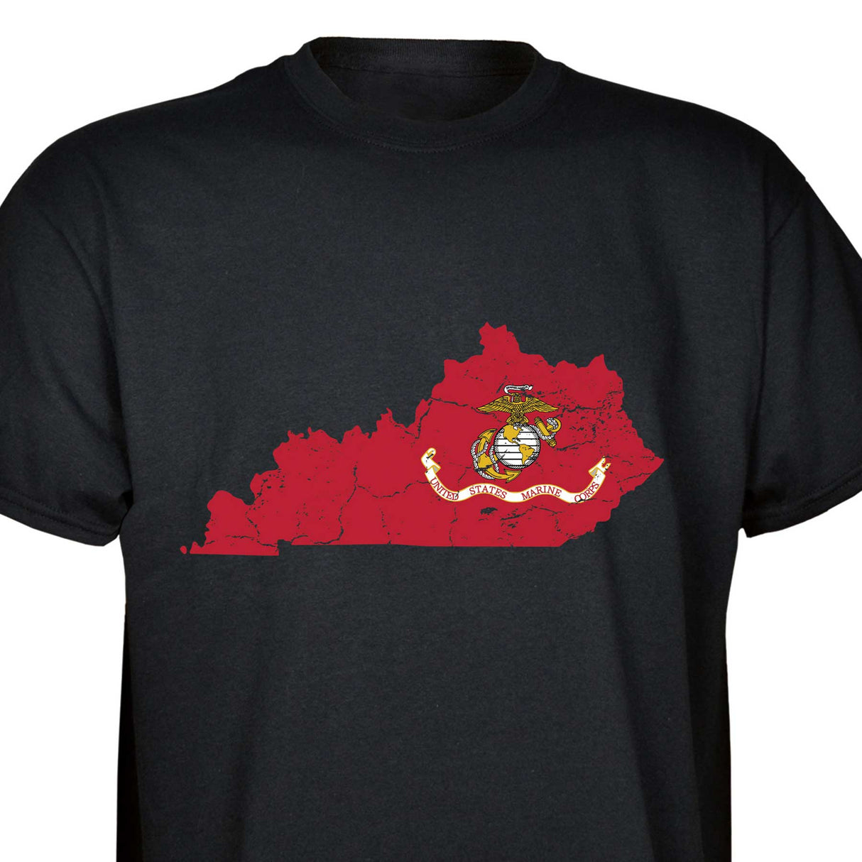 Customizable USMC T-Shirt with Choose-your-State Option - SGT GRIT