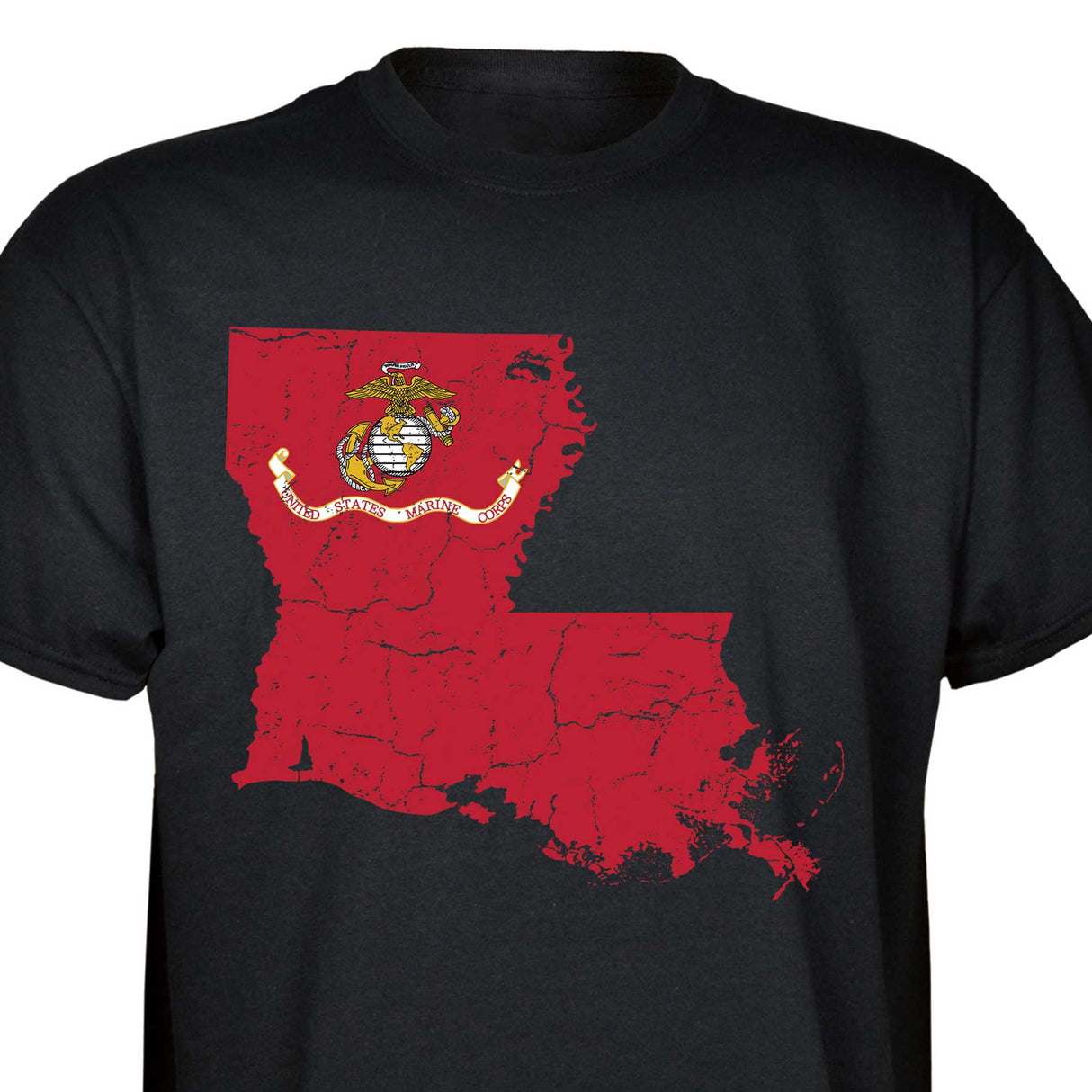 Customizable USMC T-Shirt with Choose-your-State Option - SGT GRIT