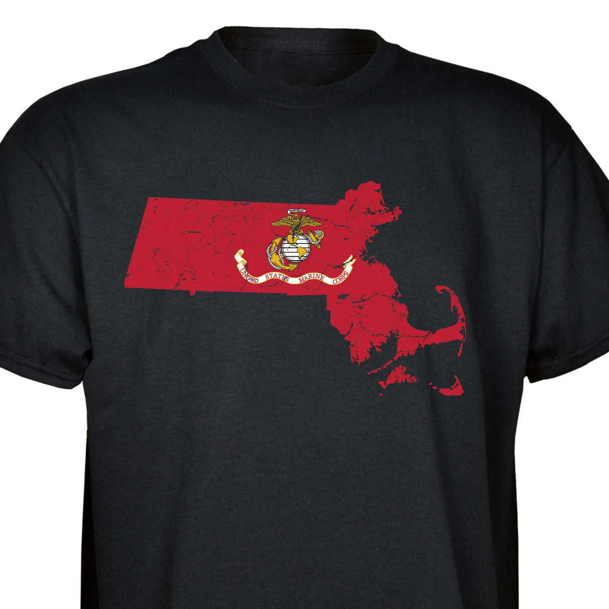 Customizable USMC T-Shirt with Choose-your-State Option - SGT GRIT