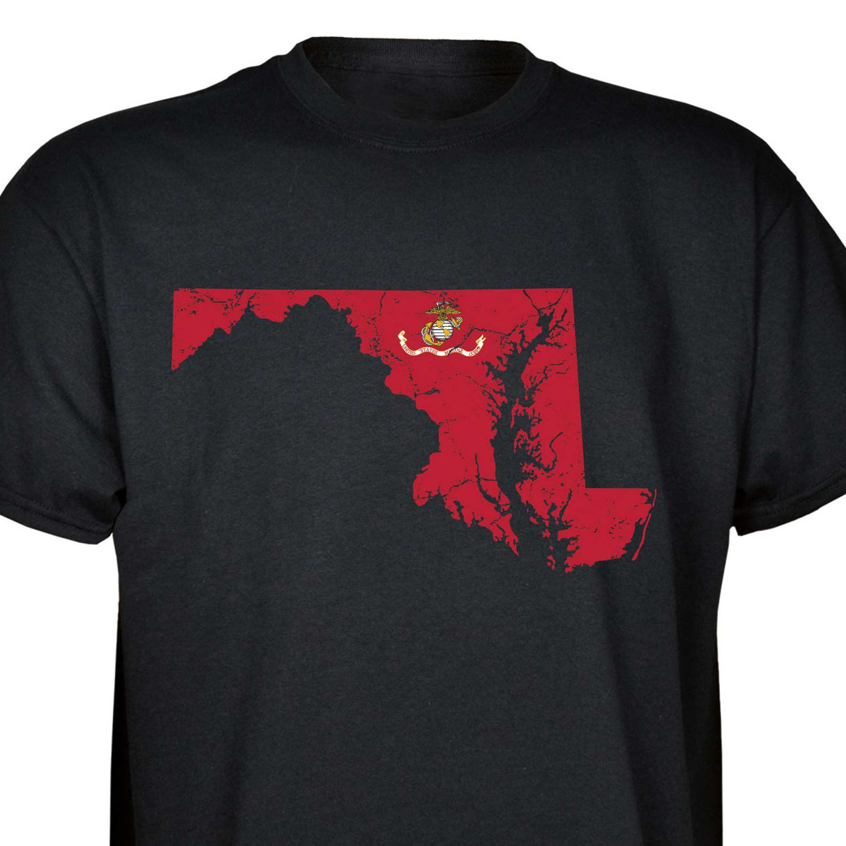 Customizable USMC T-Shirt with Choose-your-State Option - SGT GRIT