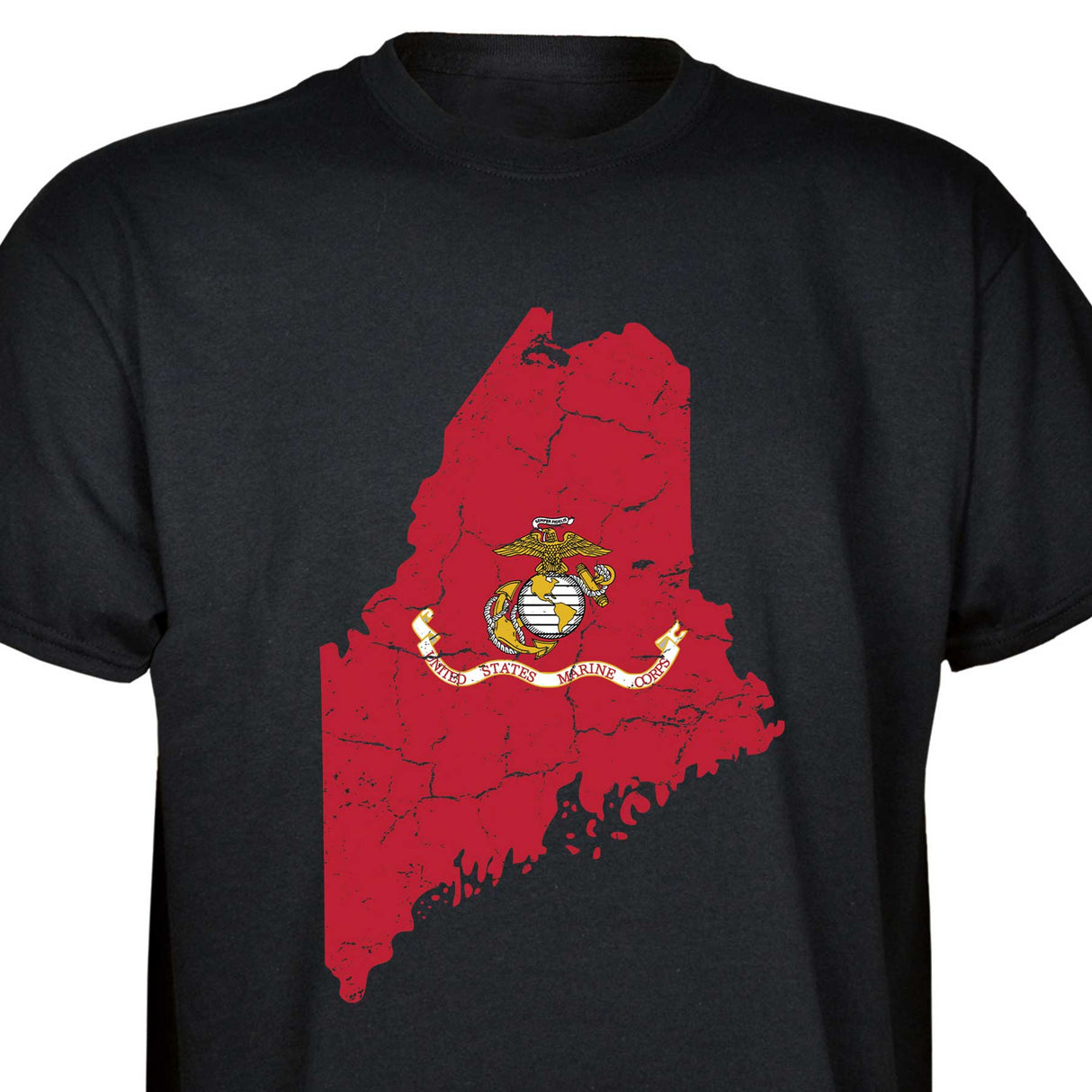 Customizable USMC T-Shirt with Choose-your-State Option - SGT GRIT