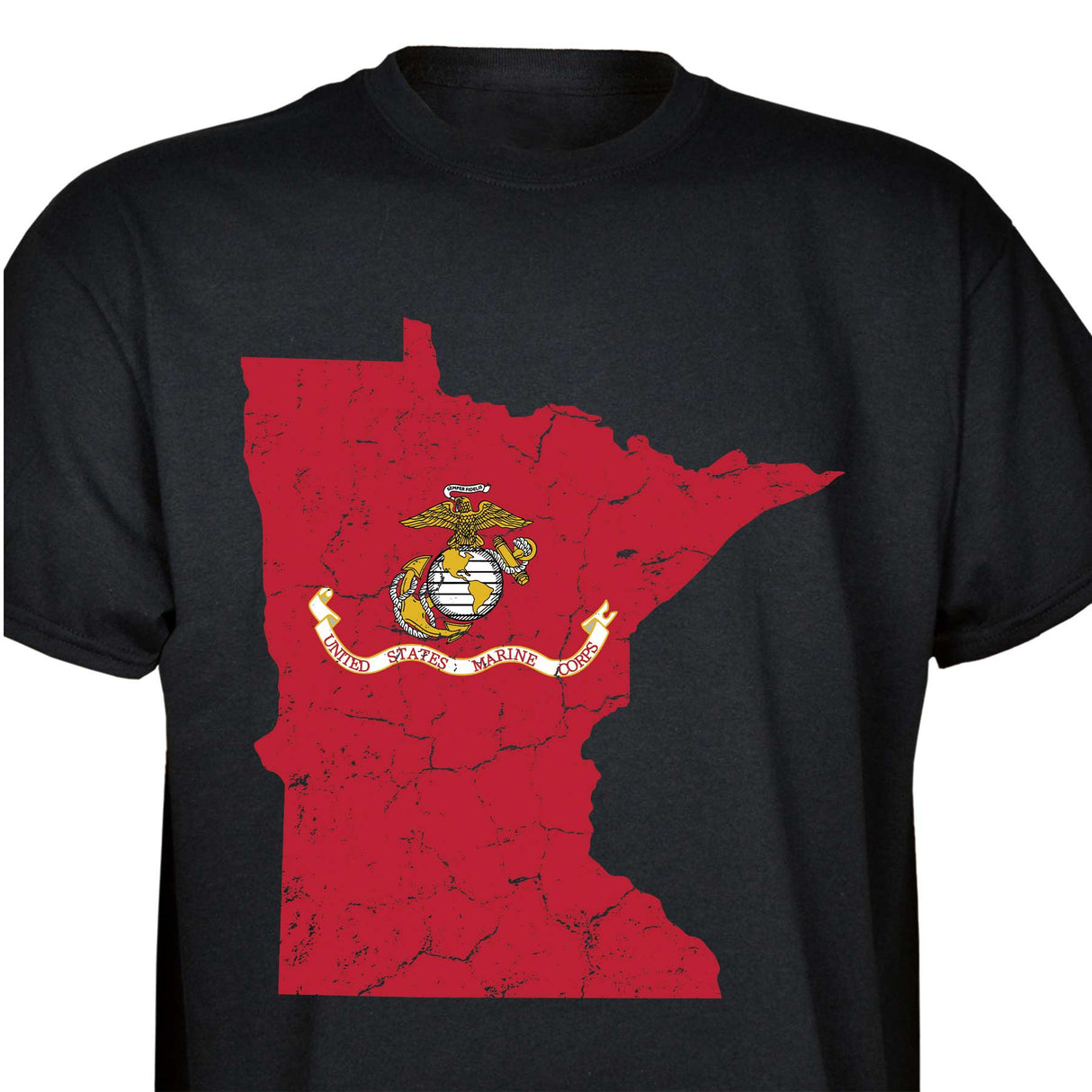 Customizable USMC T-Shirt with Choose-your-State Option - SGT GRIT
