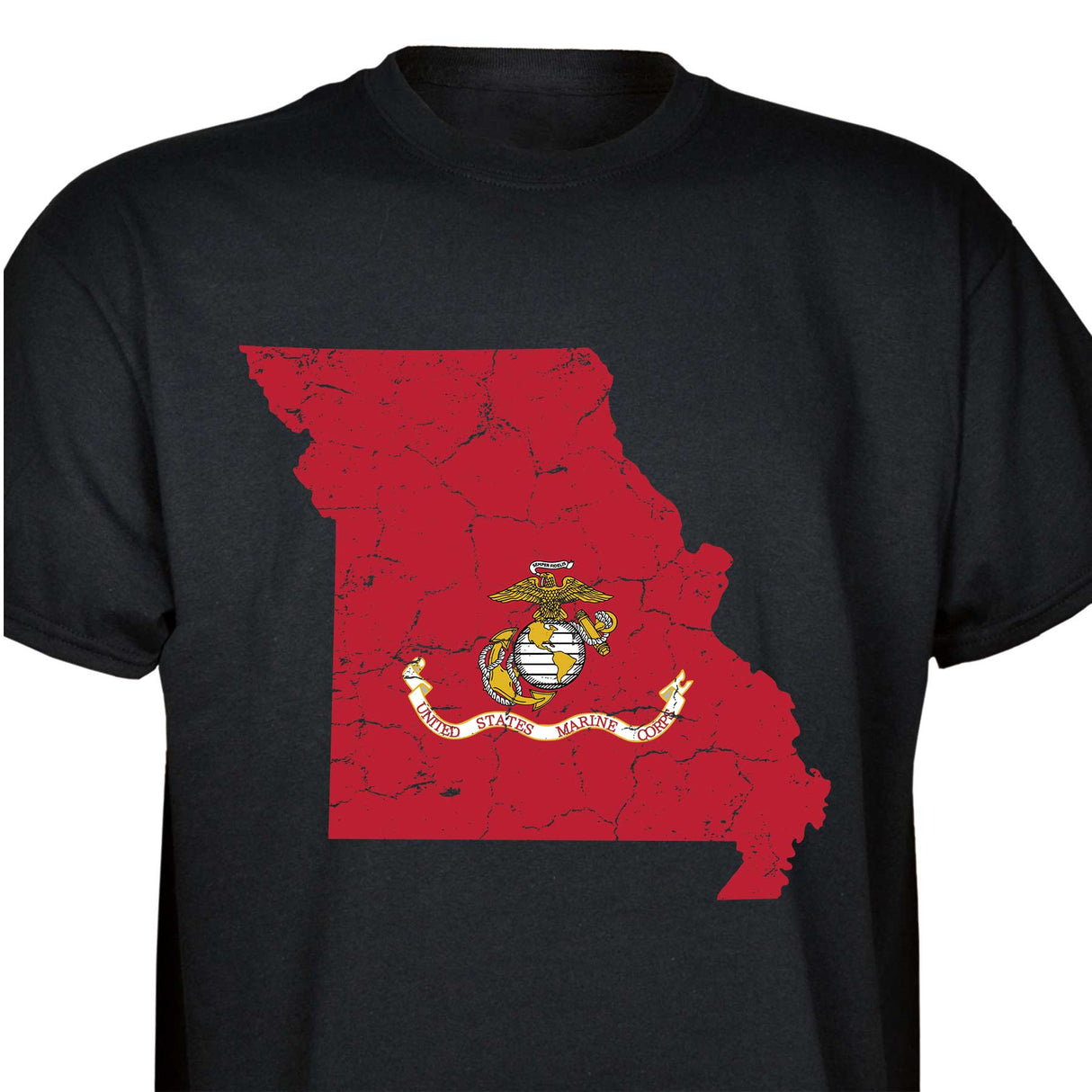 Customizable USMC T-Shirt with Choose-your-State Option - SGT GRIT