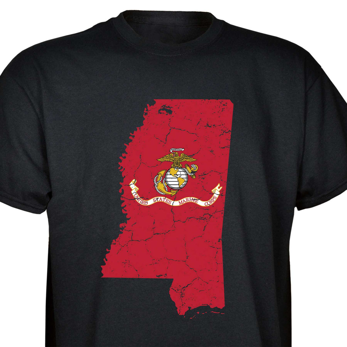 Customizable USMC T-Shirt with Choose-your-State Option - SGT GRIT