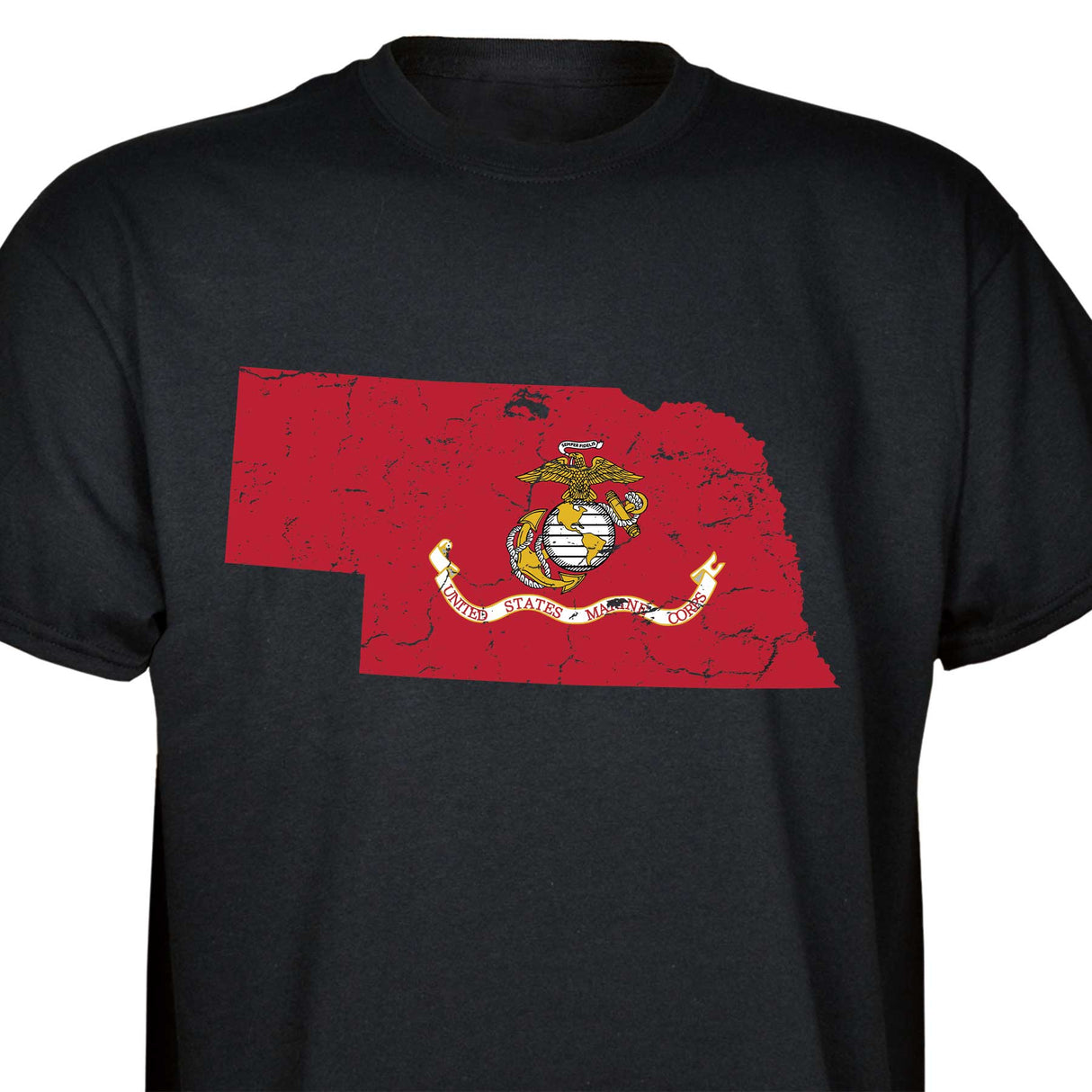 Customizable USMC T-Shirt with Choose-your-State Option - SGT GRIT